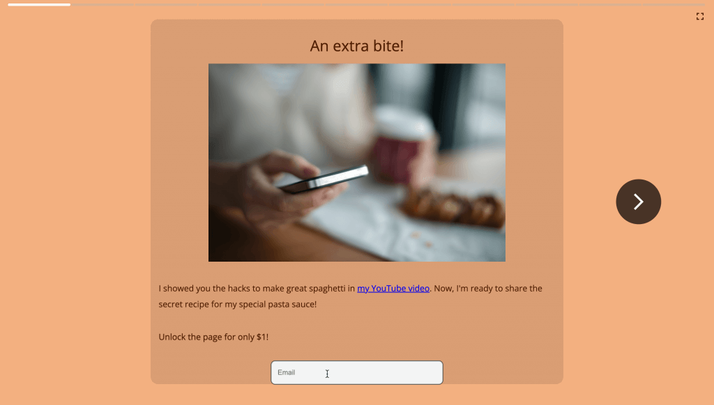 Muro de pago para realizar ventas adicionales en la página de YouTube