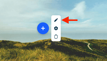 Editing a hotspot in Mini Course Generator by clicking the pencil icon on the hotspot control menu.